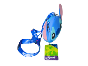 Bolsinha em silicone lateral para meninas - stitch