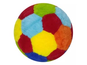 Bola de pelúcia multicolorida com 23cm - fizzy