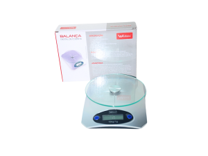 Balanca de cozinha  de vidro  até 10kg - wx10432 - wellmix