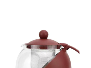 Bule para chá, cafés com filtro em inox - terracota - clink