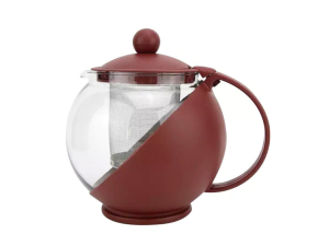 Bule para chá, cafés com filtro em inox - terracota - clink