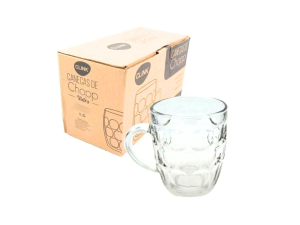 Kit com duas canecas para chopp em vidro - (470ml) - clink
