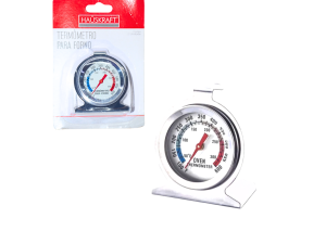 Termômetro para forno analógico em inox - hauscraft
