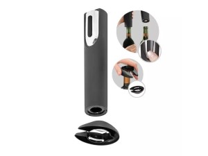 Abridor de vinhos moderno -  preto e cromado eletrico - unyhome