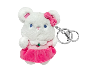 Chaveirinho baby coelinha com vestido e laçinhos - caa toys