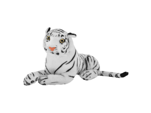 Pelúcia grande tigre branco - (30cm) - caa toys
