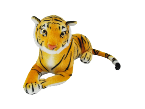 Pelúcia tigre floresta encantada deitado - (30cm) - caa toys