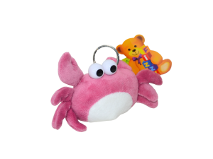 Mini chaveirinho rosa de carangueijo - fizzy