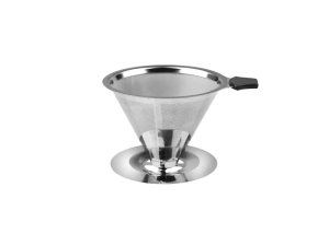 Coador de cafe em aço inox reutilizavel e ecológico (tamanho médio) - unygift