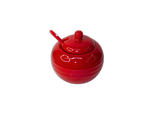 Açucareiro moderno vermelho - hauscraft