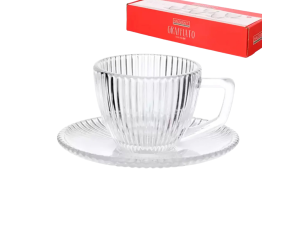 Jogo de xícaras para cafe c/6 pcs (90 ml) - graffiato - hauscraft - jgxc-0084/tr