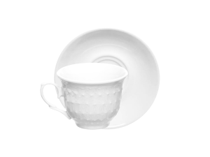 Jogo de xícaras anne c/6pçs (65ml) em porcelana  - hauskraft - jgxc070/br