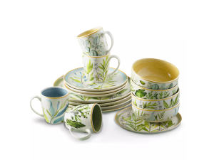 Kit de jantar completo com 16 peças em cerâmica - siena - dolce home