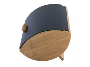 Porta pães black e bambu - dolce home