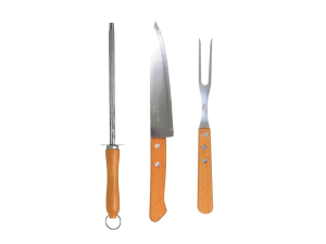 Kit churrasco c/3 pcs sq-4258 