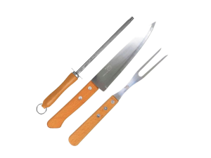 Kit churrasco c/3 pcs sq-4258 