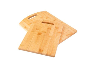 Kit com duas tábuas retangulares em bambu