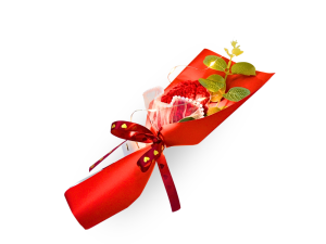 Flor especial em crochê com led presente para o dia dos namorados