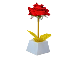 Flor com led bordô ideal para presentear