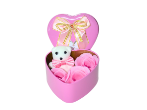 Presente especial mini ursinho, rosas e caixinha | dia dos namorados