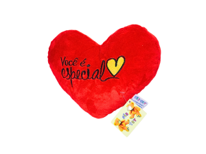 Mini almofada de coração você é especial vermelha | dia dos namorados