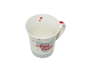 Caneca de cerâmica love casal | dia dos namorados