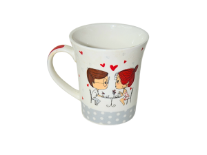 Caneca de cerâmica love casal | dia dos namorados