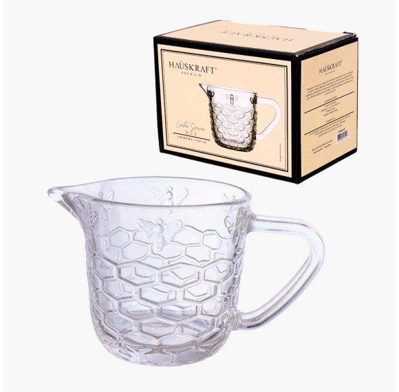 Cremeira linha bee com alça ergonômica em vidro - hauscraft