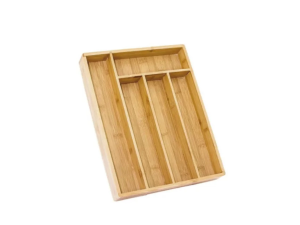 Porta talher dsign de gaveta em bambu - dolce home