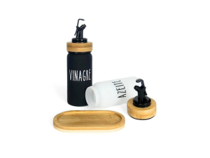 Galheteiro de vidro 220ml para vinagre e azeite - linha doha - hauskraft