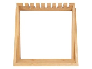 Organizador e espaço decorativo para taças em bambu - clink - ck7046