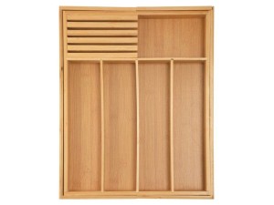 Porta talheres bambu expansivo moderno - ck7308 - clink