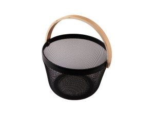 Cesto organizador redondo aramado preto - 25x25 -  ck6276 - clink
