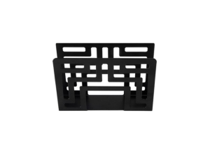 Porta guardanapo em metal preto -  ck7122 - clink