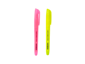 Marca texto blister com 2 unidades – amarelo e rosa - yin's - yp8266