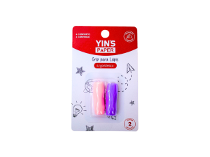 Grip para lápis com 2 peças rosa e roxo - yin's – yp8583