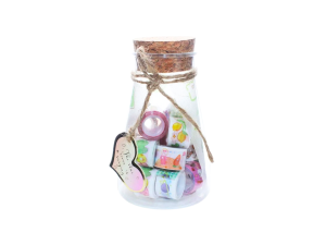 Conjunto de  potinho com mini fitas adesivas - mj-j24613-67