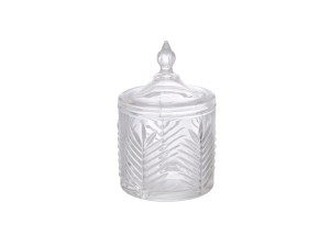 Potiche de vidro pequena - hauskraft -  ptch078