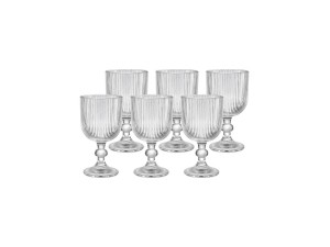 Jogo de taças para agua/vinho com 6 peças - graffiato -  tcvn017/tr - hauskraft