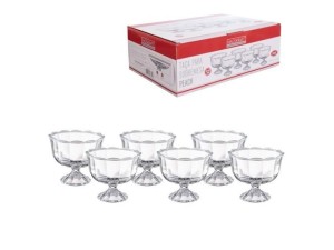 Jogo de taça sobremesa  com 6 unidades transparente - hauskraft - tcsb003