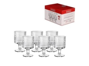 Jogo de taças para agua/vinhocom 6 peças - cristal - hauskraft - tcvn027