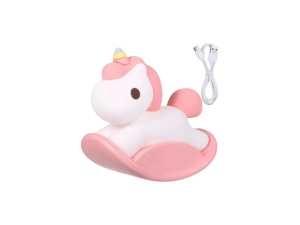 Luminária de led poney rosa decorativa - lumi0015 - multiart