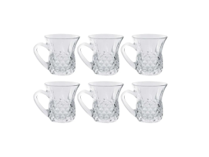 Jogo de xicaras com 6 peças e 140ml - clink - f0186