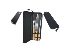 Kit talheres p/churrasco -143283 união brindes