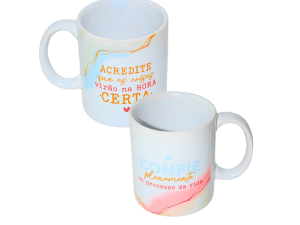 Caneca de porcelana 325ml - positividade