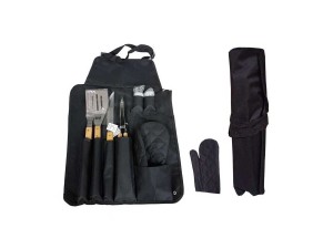 Kit churrasco c/avental -141868c união brindes 