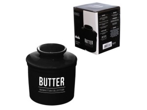 Manteigueira francesa preta 10cm – pcln282/pt hauskraft 