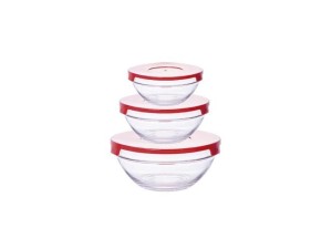 Conjunto de potes vidro redondos com 3 peças – jgpo-009 hauskraft