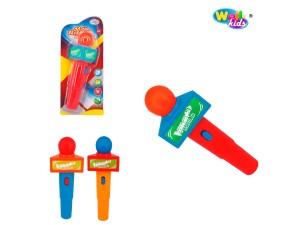 Microfone a Pilha sortido laranja ou azul - WBU3756 - well kids