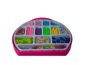 Maleta para montagem divertida de  Miçangas 360 Peças coloridas - WB18911 - Well kids